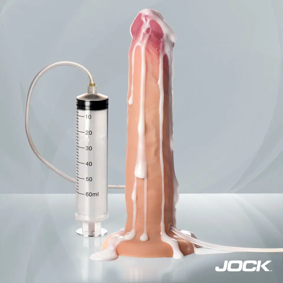 9.75" Ejaculating Silicone Dildo